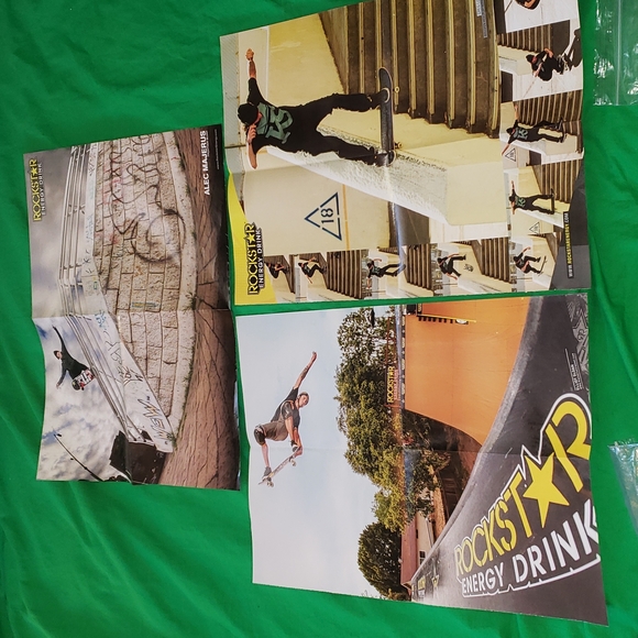 Rockstar Energy Drink Skateboarding Double Sided Posters New - Picture 5 of 8